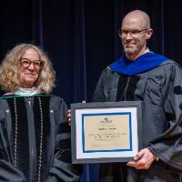 Provost Drake and Matthew Cooper